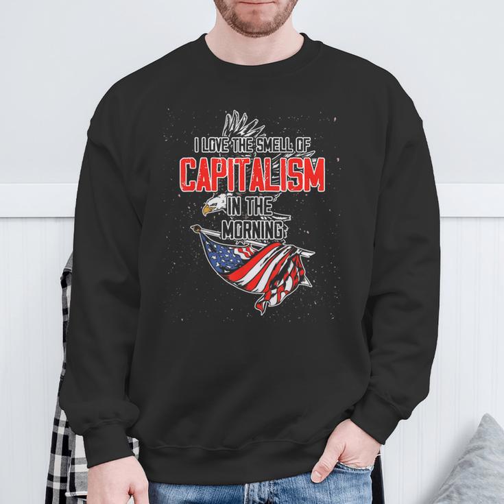 Usa Freiheit Aktien Ich Liebe Den Geruchon Kapitalism Sweatshirt Geschenke für alte Männer