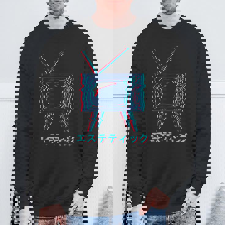 Vaporwave Culture 80S 90S Electro Music And Pop Culture Sweatshirt Gifts for Old Men