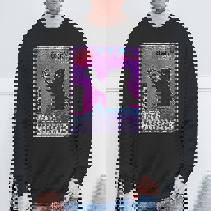 Vaporwave Giapponese Estetica Anni '90 Digitaleaporcat Retrò Anni '80 Felpa Regalos para ancianos