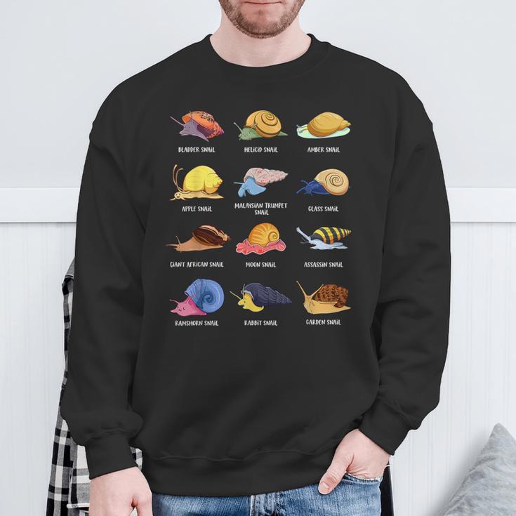 Various Cartoon Snails Sweatshirt Geschenke für alte Männer