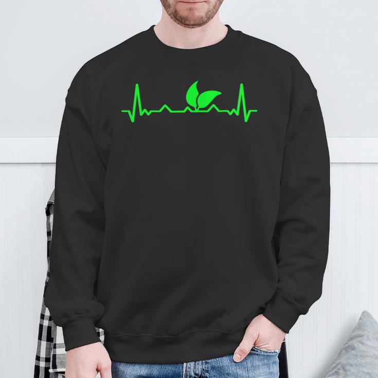 Veganegan Heartbeategan Sweatshirt Geschenke für alte Männer