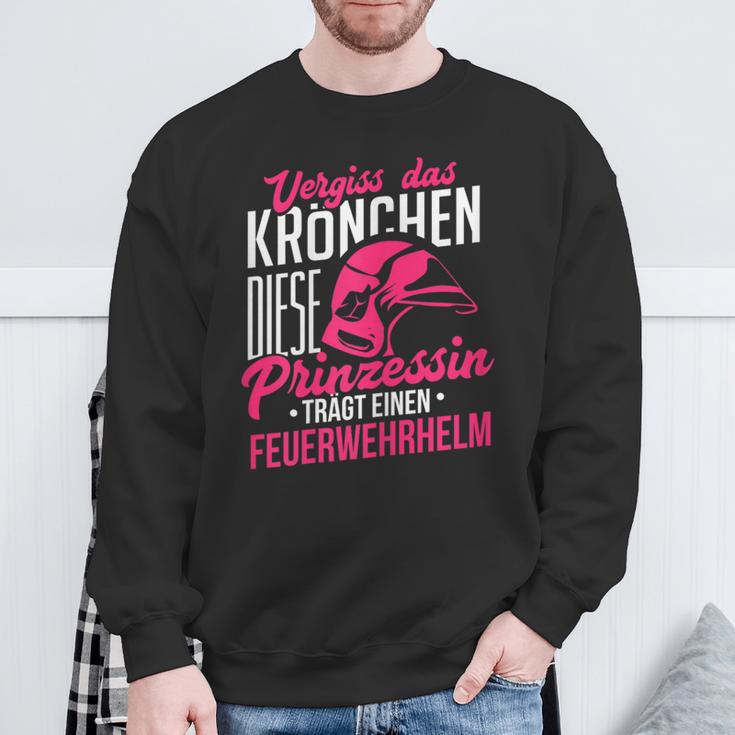 Vergiss Krönchen Princess Fireman Helmet Sweatshirt Geschenke für alte Männer