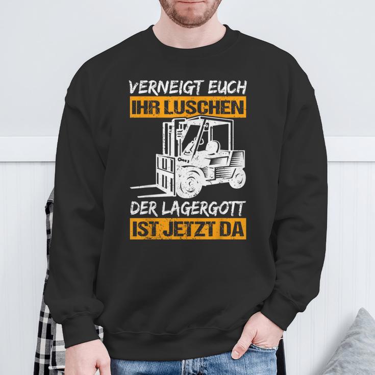 Verneigt Euch Ihr Luschen Der Lagergott Ist Jetzt Da Slogan Sweatshirt Geschenke für alte Männer