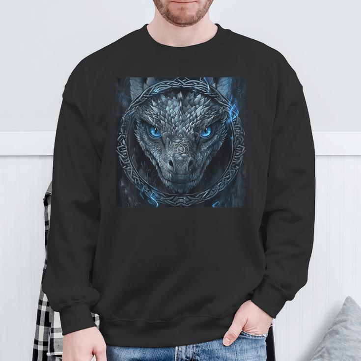 Viking Dragon Jormungandr & Niddhoggikings Dragon Sweatshirt Geschenke für alte Männer