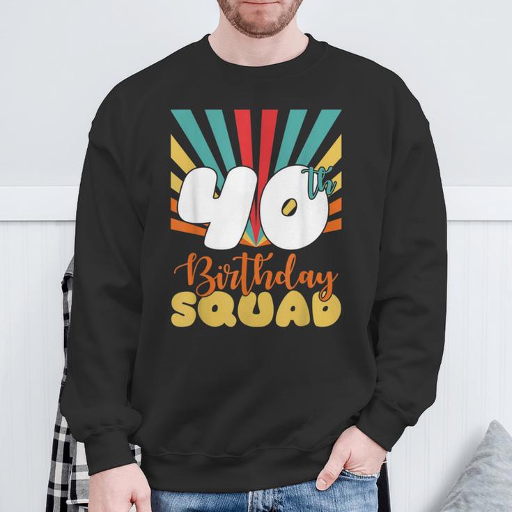 Vintage 1981 40Th Birthday Squad Im Retro-Stil 40 Jahre Alt Sweatshirt Geschenke für alte Männer