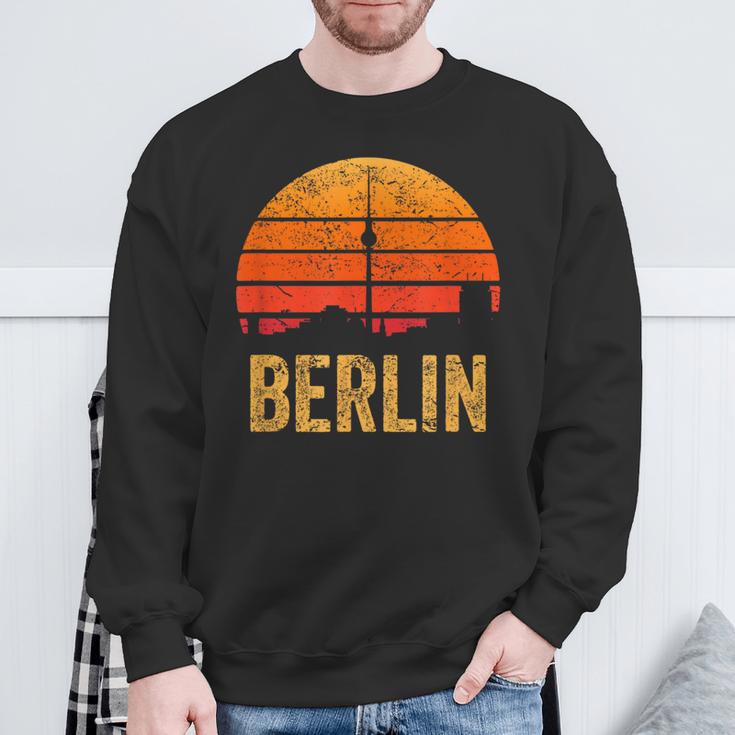 Vintage 80S Retro Berlin Silhouette Skyline Souvenir Sweatshirt Geschenke für alte Männer