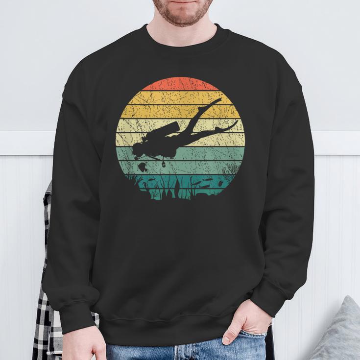 Vintage Diving Ocean Diver Sweatshirt Geschenke für alte Männer