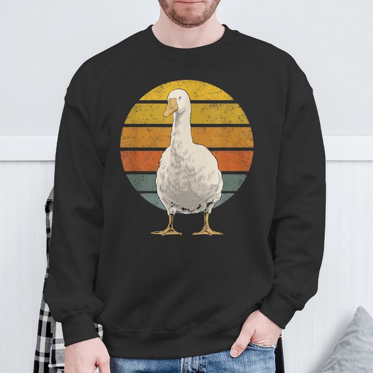 Vintage Goose Sunset Retro Goose Sweatshirt Geschenke für alte Männer