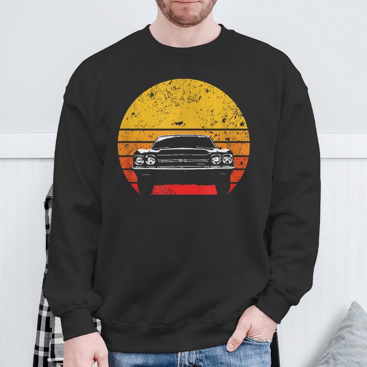 Vintage Retro Muscle Car For8 And Oldtimer Fans Sweatshirt Geschenke für alte Männer