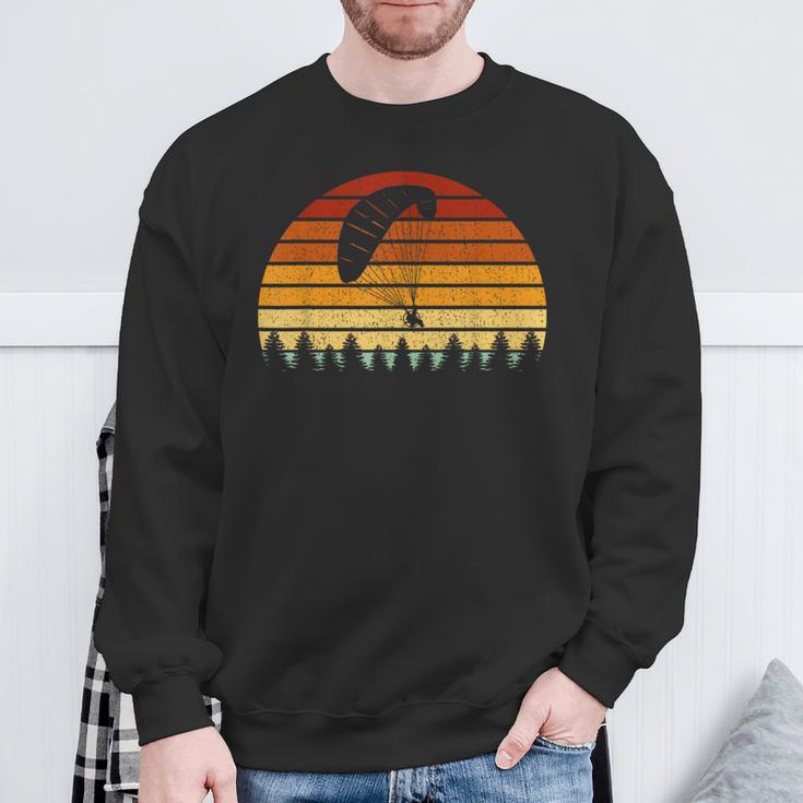 Vintage Sun Paragliding For Paraglider Sweatshirt Geschenke für alte Männer