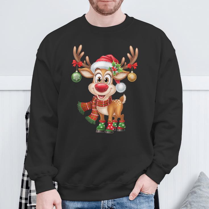 Weihnachten Rentier Rudolph Lustig Geschenk Sweatshirt Geschenke für alte Männer