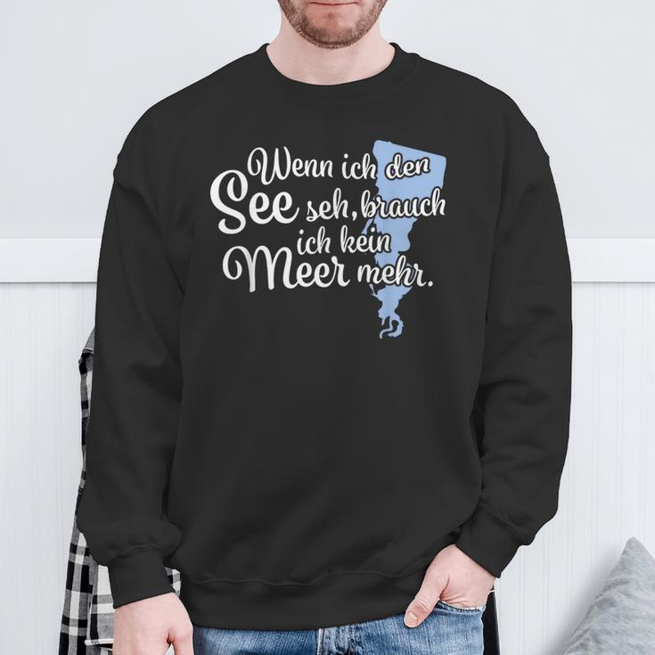 Wenn Ich Den See Spremberger Stausee Sweatshirt Geschenke für alte Männer