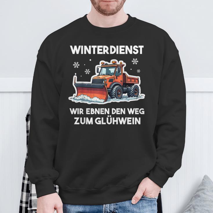 Winterdienst Schneepflugfahrer Humor Schneepflug Sweatshirt Geschenke für alte Männer