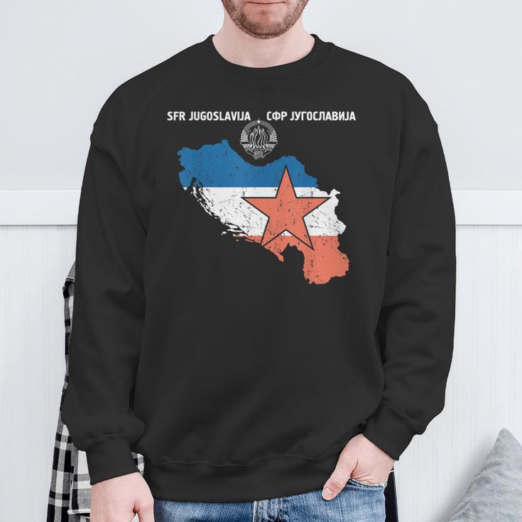 Yugoslavija Flag Balkan Sfrj Yugoslavia Sweatshirt Geschenke für alte Männer