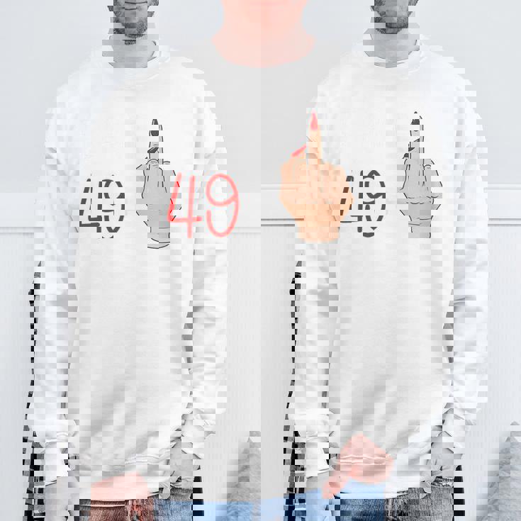 I Am 49 Plus 1 Middle Finger 50Th Birthday 50 Anni Felpa Regalos para ancianos