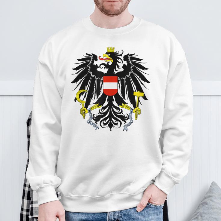 Austria Federal Eagle Red Red Eagle Retro Sweatshirt Geschenke für alte Männer