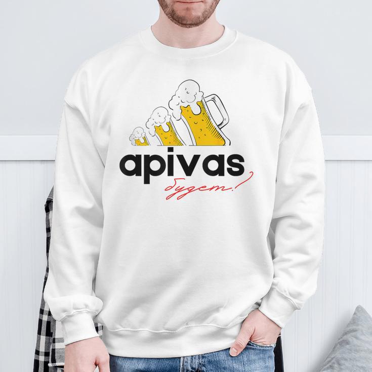 Bier Apivas Lustiges Russisches Sweatshirt Geschenke für alte Männer