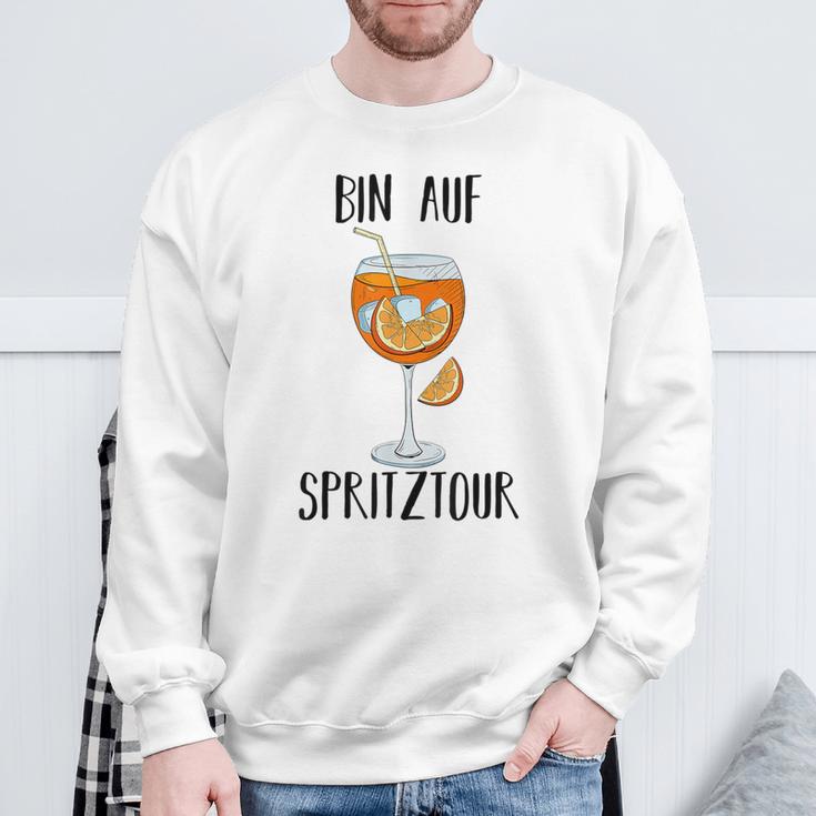 Bin Auf Spritztour Jga Hen Party Spritz S Sweatshirt Geschenke für alte Männer