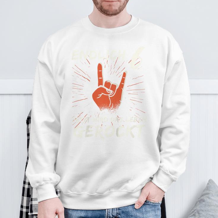 Birthday Kinder Endlich 6 Jetzt Wird Das Leben Gerockt Sweatshirt Geschenke für alte Männer