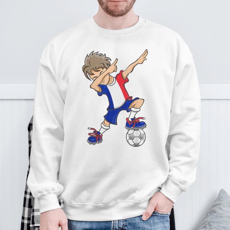 Boys' France Football Blue Sweatshirt Geschenke für alte Männer