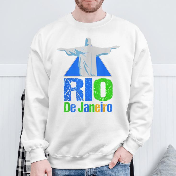 Brazil Rio De Janeiro Palme Beach Copacabana Sweatshirt Geschenke für alte Männer