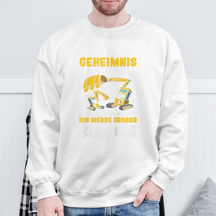 Children's Excavator Ich Werde Großer Bruder Sweatshirt Geschenke für alte Männer