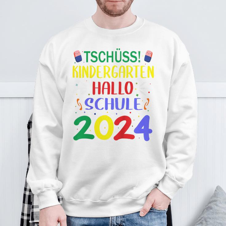 Children's First Day At School Tschüss Kindergarten Hello School 2024 Sweatshirt Geschenke für alte Männer