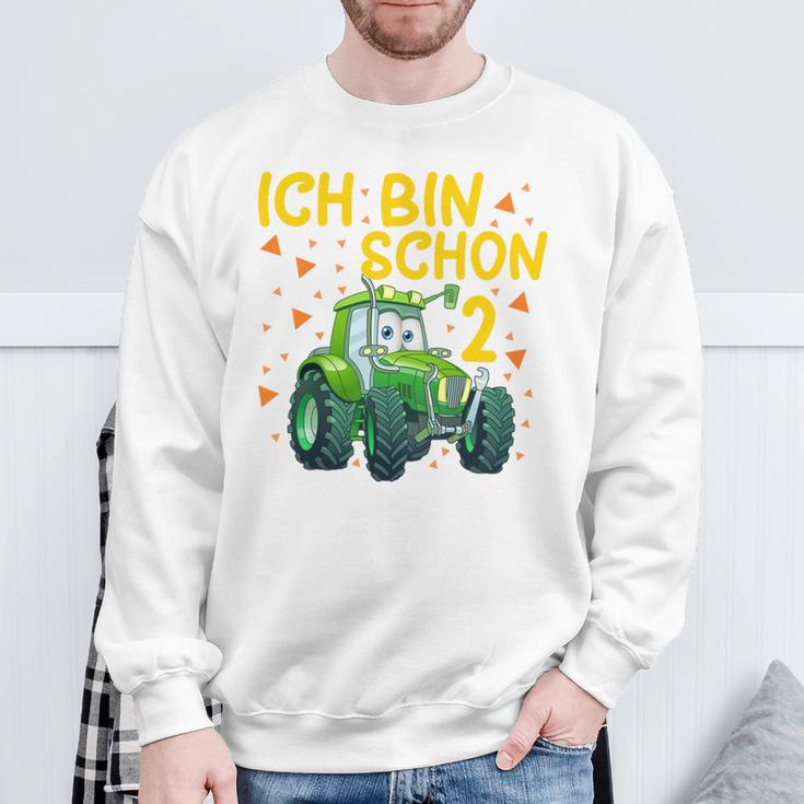 Children's Ich Bin 2 Jahre Traktor Trekker Sweatshirt Geschenke für alte Männer