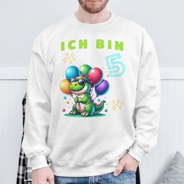 Children's Ich Bin 5 Jahre Alt Dino 5Th Birthday Sweatshirt Geschenke für alte Männer