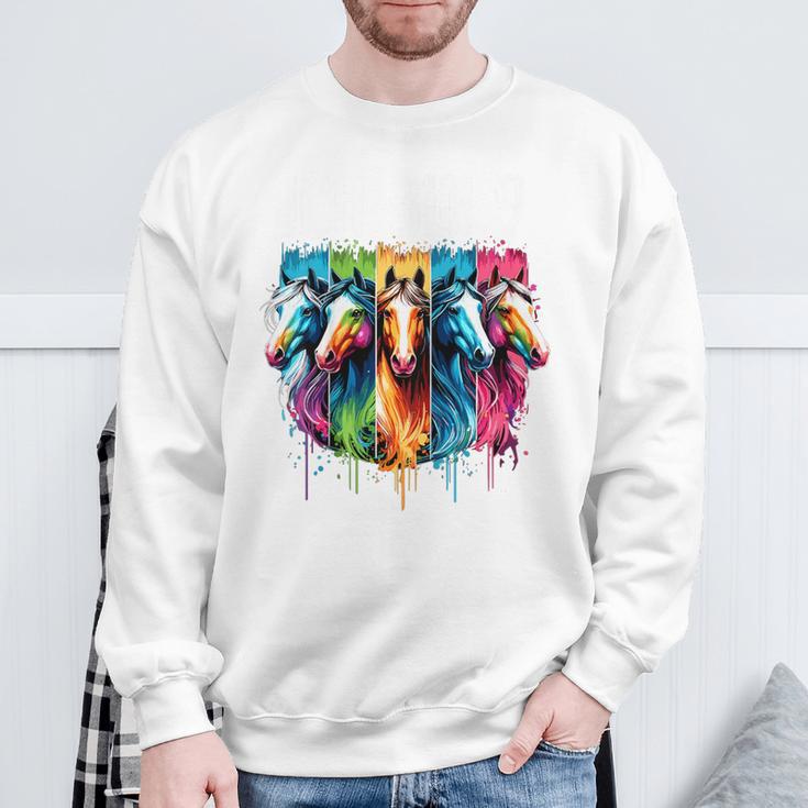 Children's Ich Bin 9 Pferde Sweatshirt Geschenke für alte Männer