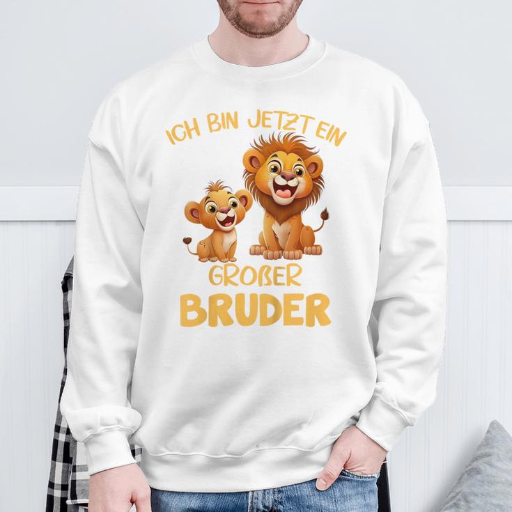 Children's Ich Bin Jetzt Ein Großer Bruder Löwen Motif Sweatshirt Geschenke für alte Männer