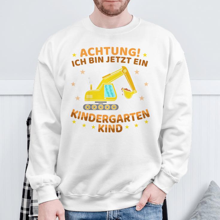 Children's Ich Bin Jetzt Ein Kindergartenkind Excavator Kindergarten Start Sweatshirt Geschenke für alte Männer