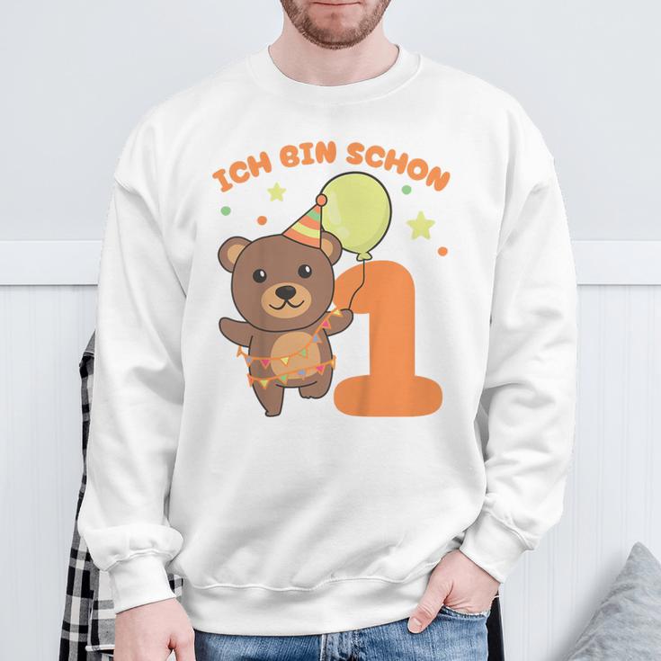 Children's Ich Bin Schon 1 Bär Sweatshirt Geschenke für alte Männer