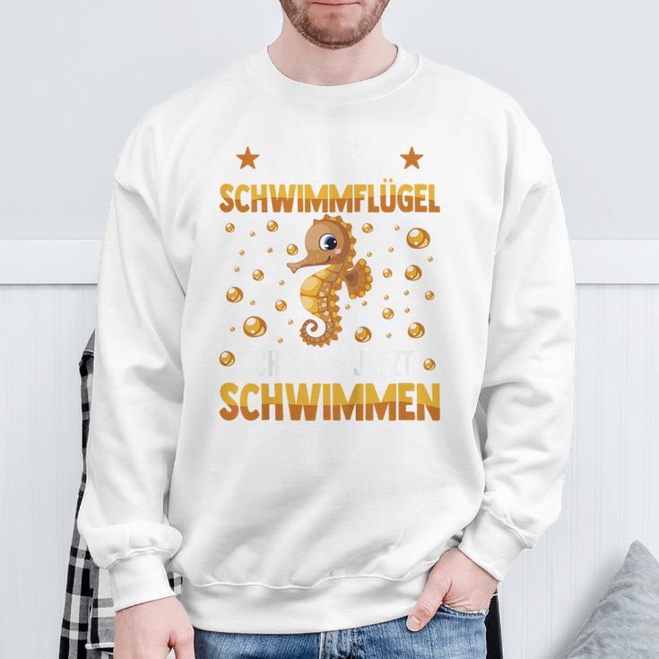 Children's Ich Kann Jetzt Schwimmen Sweatshirt Geschenke für alte Männer