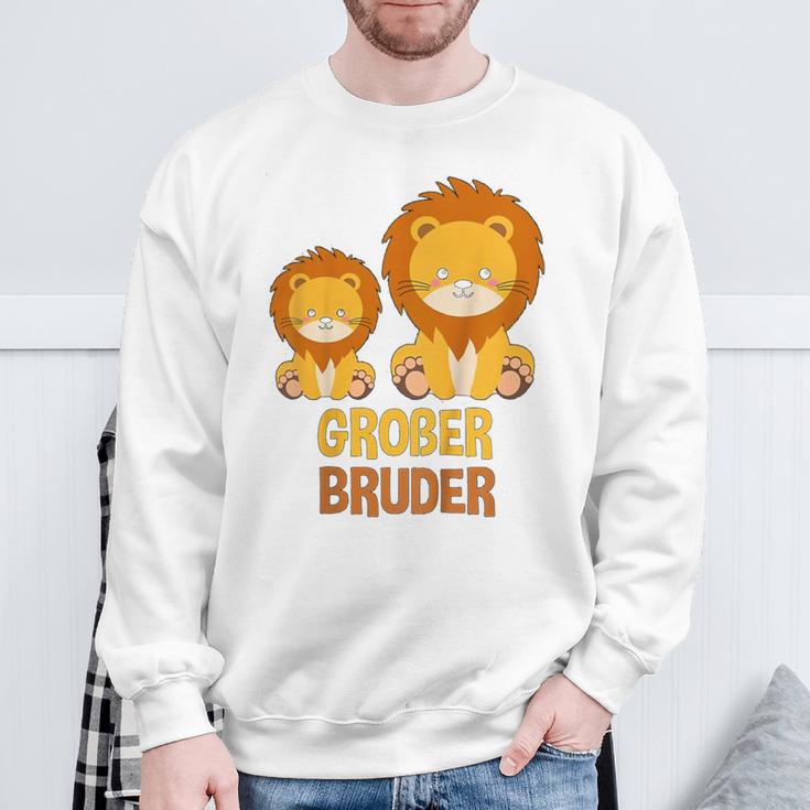 Children's Ich Werde Ein Großer Bruder Löwe Bruder Sweatshirt Geschenke für alte Männer