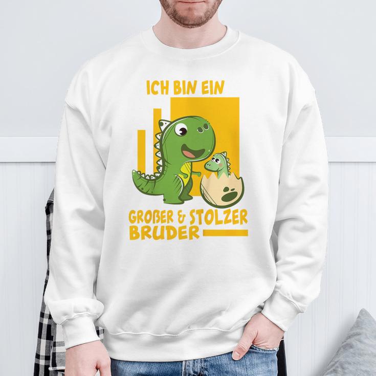 Children's T-Rex Trex Ich Bin Ein Große Und Stolzer Bruder Sweatshirt Geschenke für alte Männer