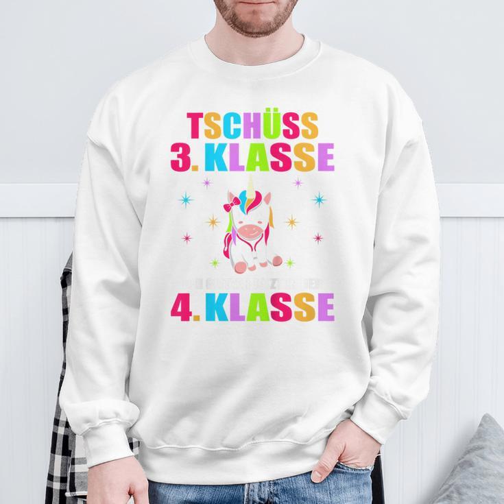 Children's Tschüss 3 Class Ich Glitzer Jetzt In 4 Class First Day At School Sweatshirt Geschenke für alte Männer