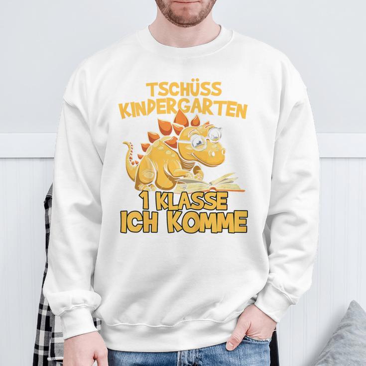 Children's Tschüss Kindergarten 1 Klasse Dino Dinosaur Sweatshirt Geschenke für alte Männer