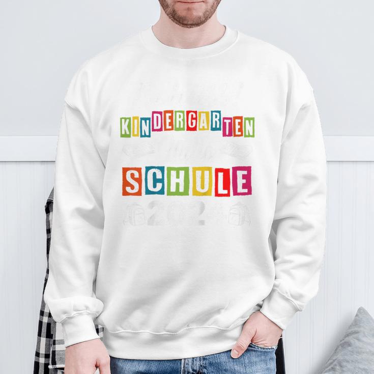 Children's Tschüss Kindergarten Hello School 2024 Sweatshirt Geschenke für alte Männer