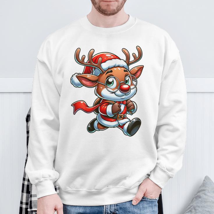 Children's Weihnachts Rentier Süß Santa Claus Sweatshirt Geschenke für alte Männer