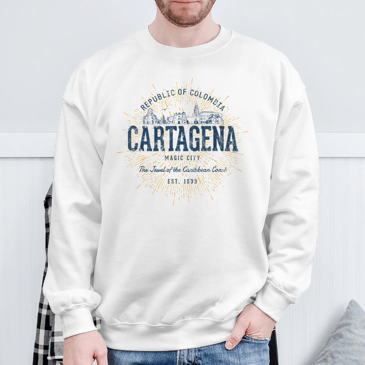 Colombia Retro Styleintage Cartagena Sweatshirt Geschenke für alte Männer