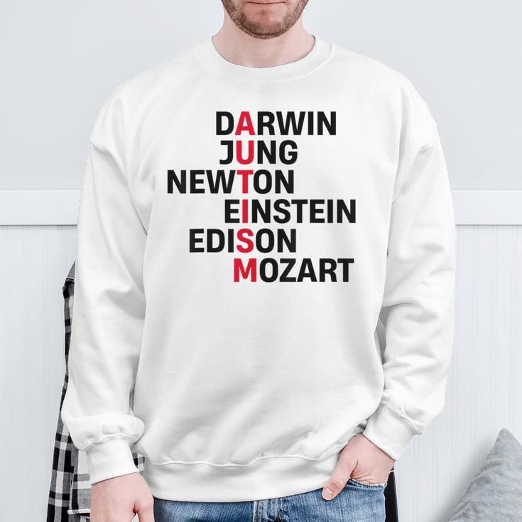 Darwin Jung Newton Einstein Edison Mozart Autism Awareness Sweatshirt Geschenke für alte Männer