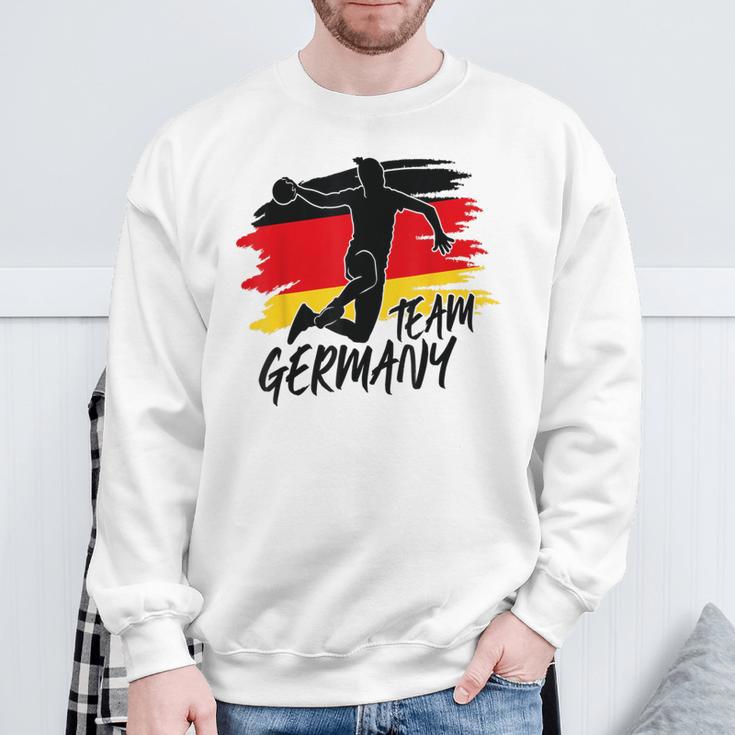 Deutschland Handball Team Flagge Ball Sweatshirt Geschenke für alte Männer