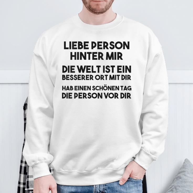 An Die Person Hinter Mir Liebe Person Hinter Mir Sweatshirt Geschenke für alte Männer