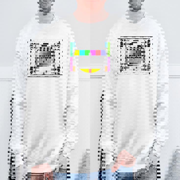 Divertente Regalo Di Sheldon Tv Test Pattern Colore Geek Felpa Regalos para ancianos