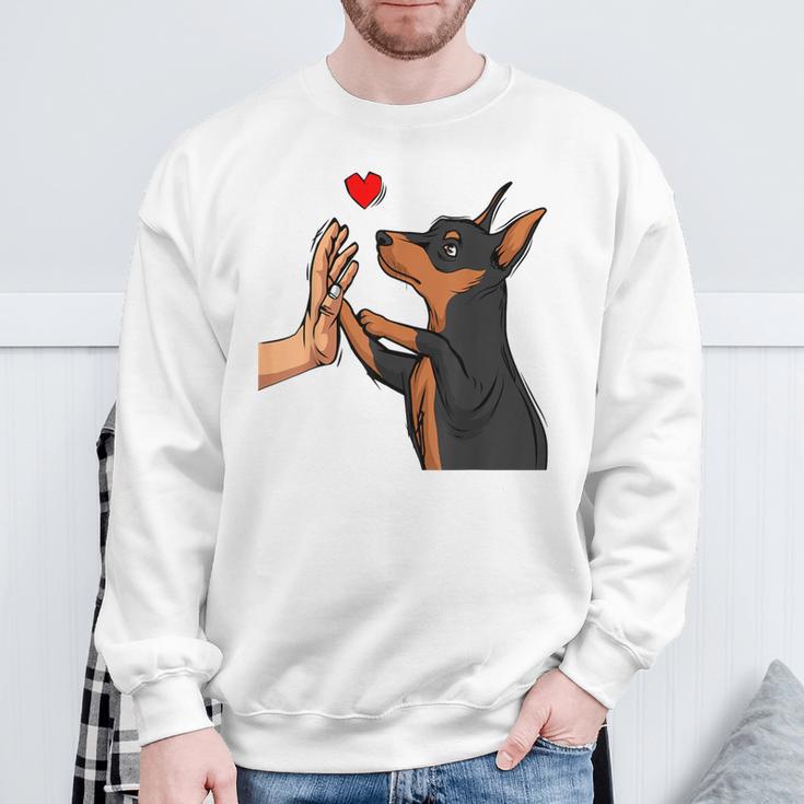 Dwarf Pinscher Liebe Miniature Pinscher Dog Holder Sweatshirt Geschenke für alte Männer