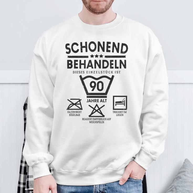 Einstück Ist 90 Jahre Schleend Treateln 90Th Birthday Sweatshirt Geschenke für alte Männer