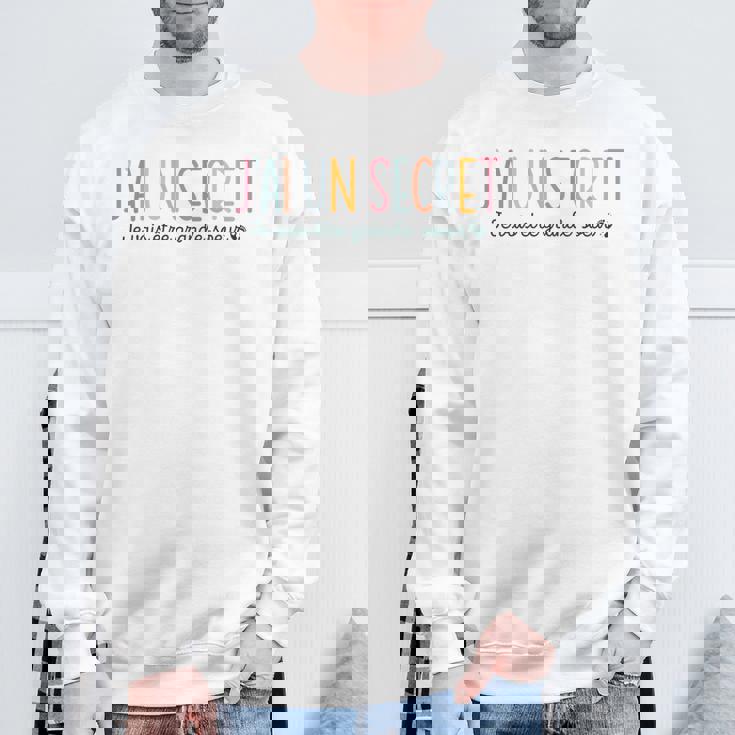 Enfant Secret Future Grande Soeur 2025 Jeais Etre Grande Soeur Sweater e Cadeaux pour les vieillards
