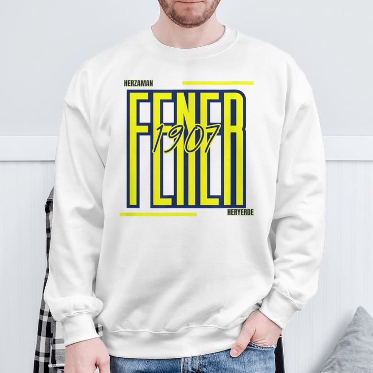 Fb Fener 1907 Kadiköy Istanbul Blue Sweatshirt Geschenke für alte Männer