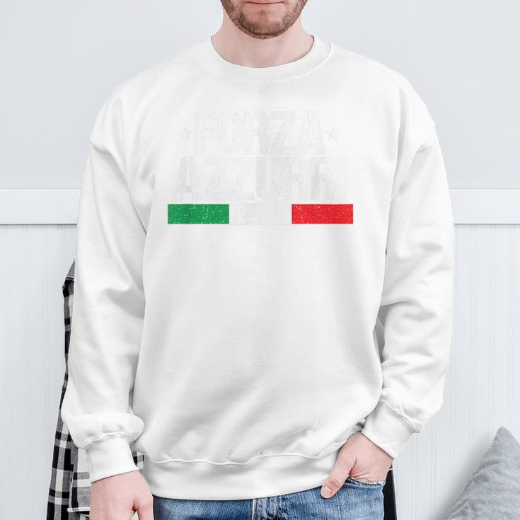 Forza Azzurriintage Blue Sweatshirt Geschenke für alte Männer